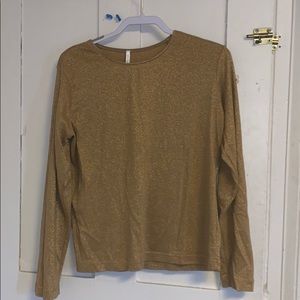 Gold sparkles long sleeve